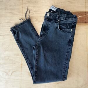 Agolde Toni Mid Rise Straight in Feral Denim Black Jeans Women’s 28x26